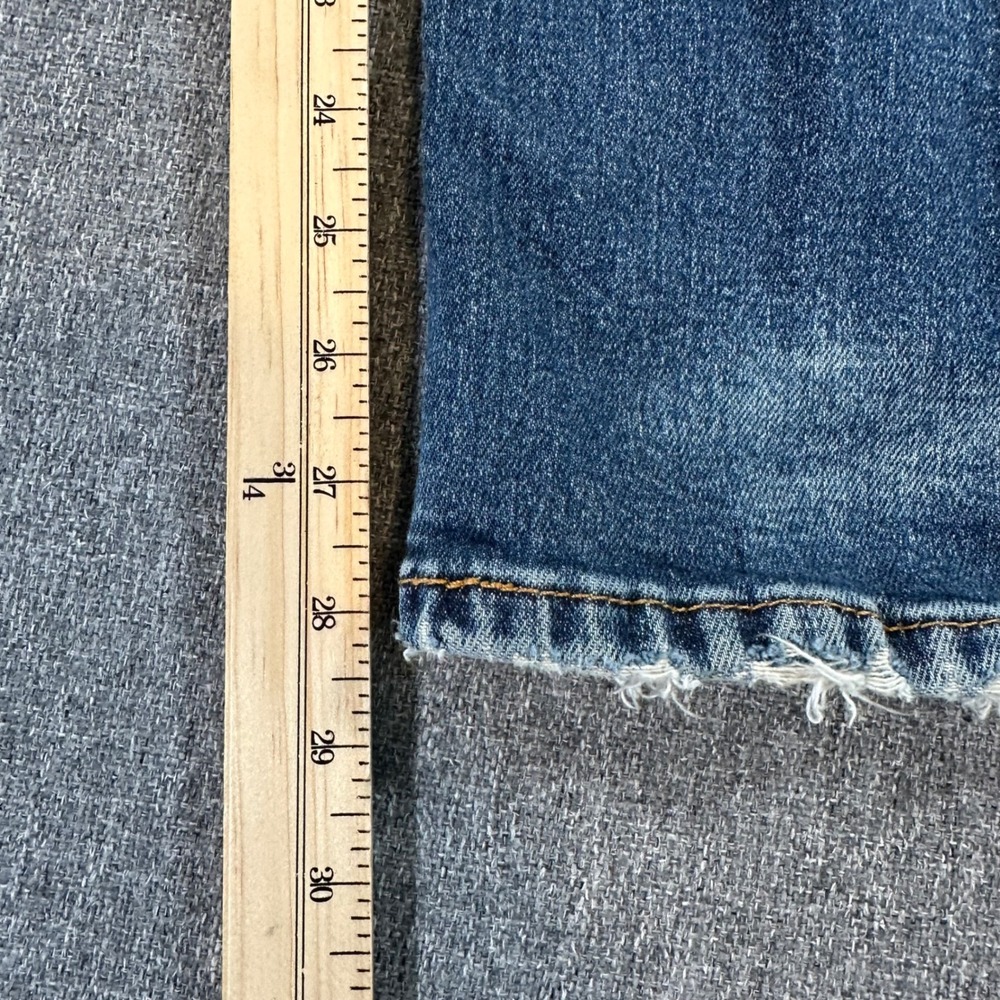 Levi's Jeans Mens 30x30 514 Straight Blue Stretch Distressed - Picture 8 of 12